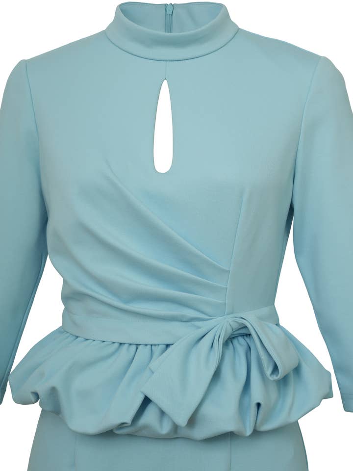 CHIC STAR - Vente Robe – femme - Robe péplum découpée grande taille Chic Star en rouge 0315244