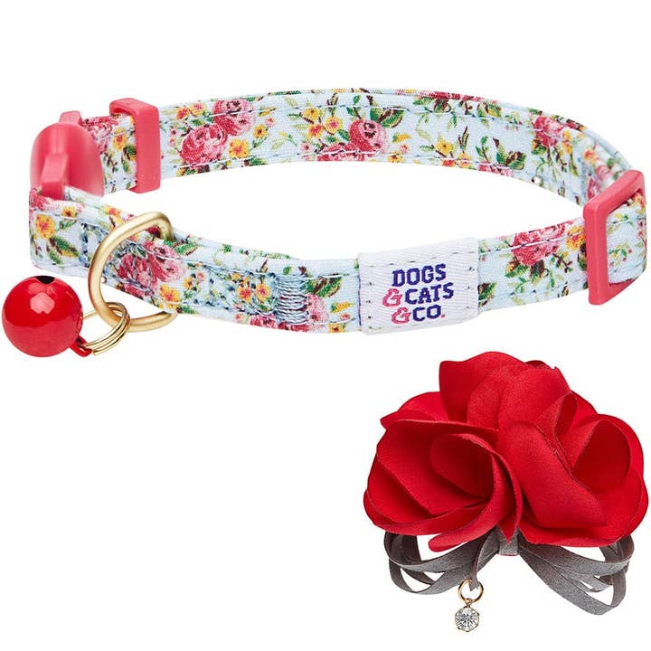 Blueberry Pet - Wholesale Pet Collar - Cat - Dogs & Cats & Co. A Scent of Spring Balloon Flower Cat Collar