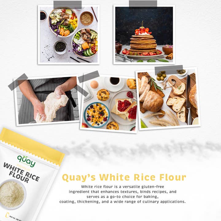 Quay Naturals - Venta al por mayor Harina sin gluten - Harina de arroz blanco