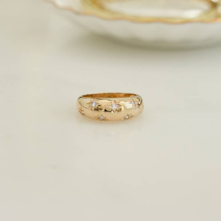 Sami Jewels - Wholesale Multi-Stone Ring - Star Dome Ring2