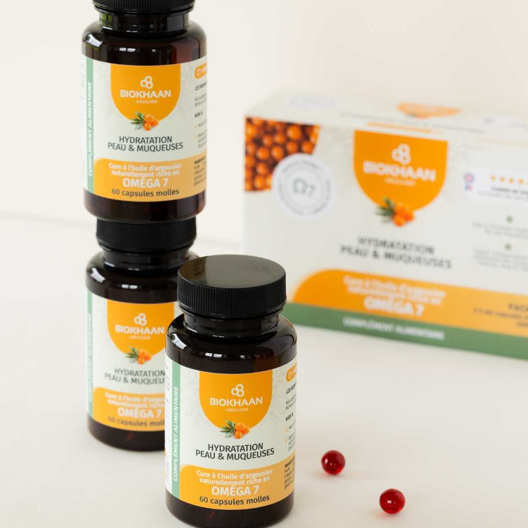 BIOKHAAN - Wholesale Oral Supplement/Vitamin - 60 Seabuckthorn Softgels /Moisturing skin & Mucous membranes3