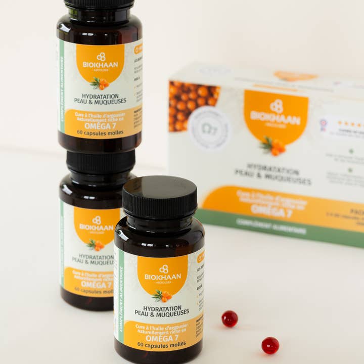 BIOKHAAN - Wholesale Oral Supplement/Vitamin - 60 Seabuckthorn Softgels /Moisturing skin & Mucous membranes3