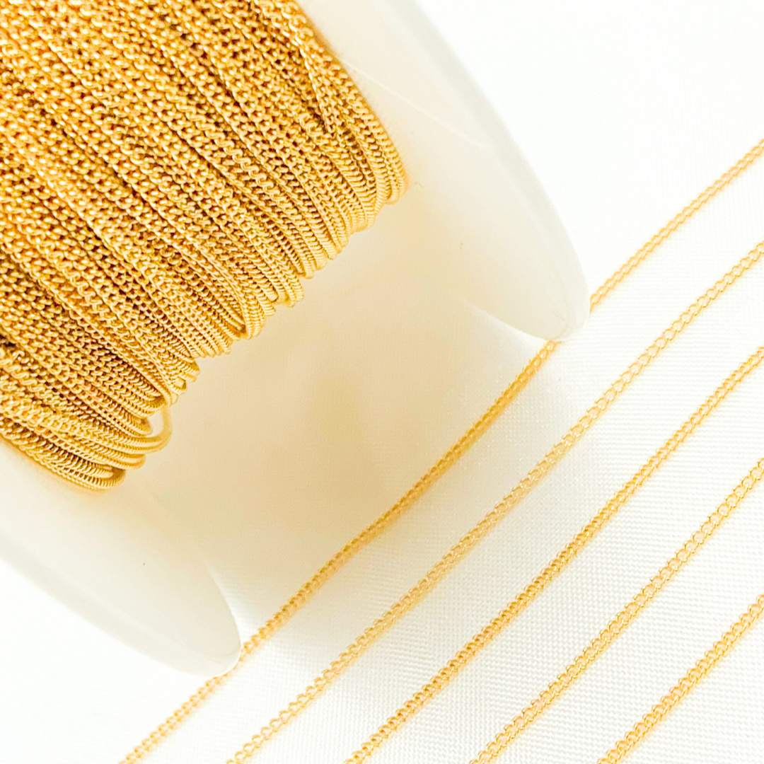 Tresor Jewelry Inc. - Vente Collier maille et chaîne - 71GF. Chaîne gourmette en or rempli 14K3