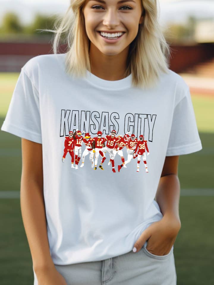 Kansas City Chiefs Team Erwachsenen Grafik T-Shirt für den Großhandel von Uncommon Label