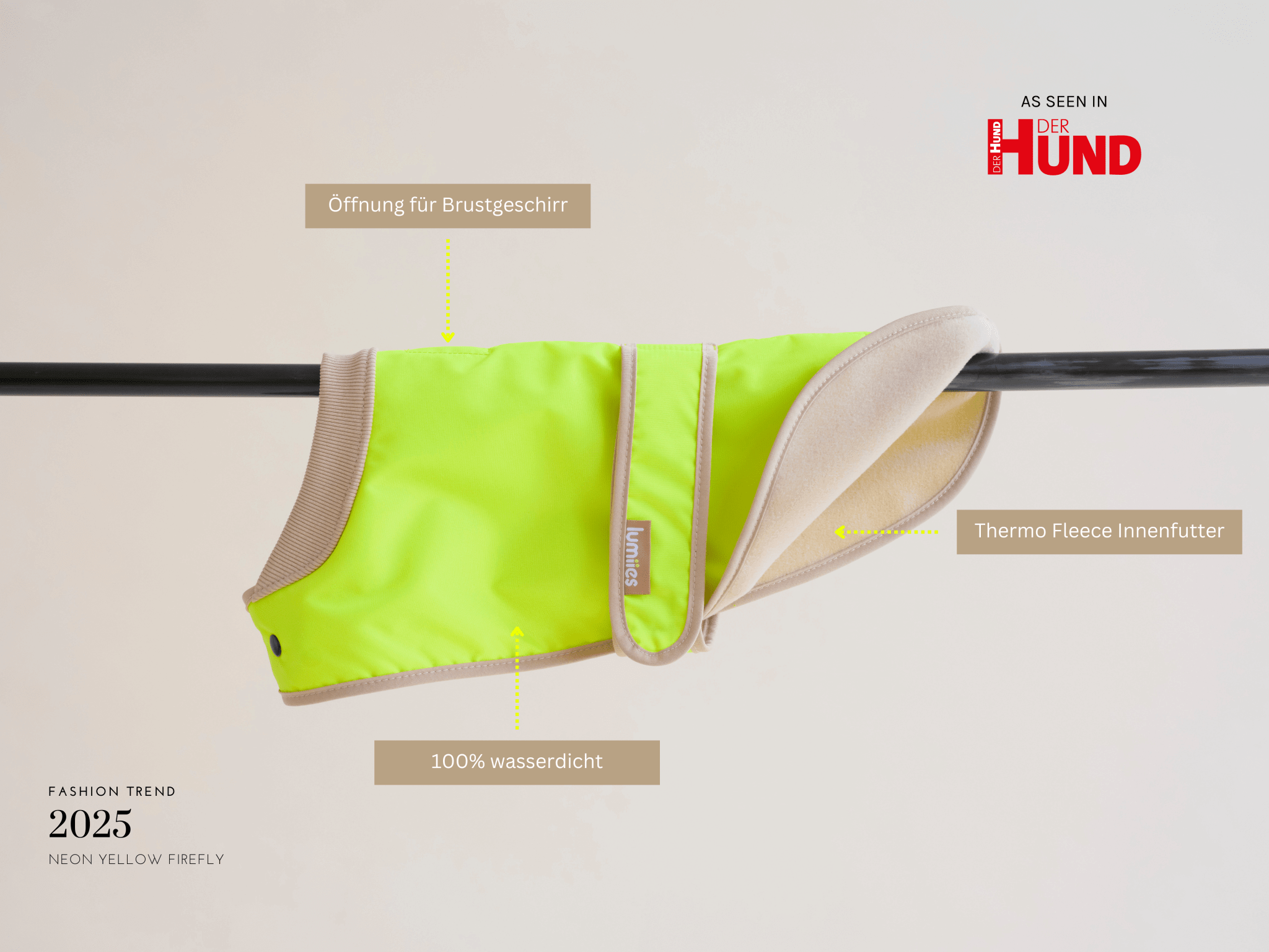 Neon Yellow Firefly THE GLOW RAINCOAT (mini-fit) für den Großhandel auf Faire1