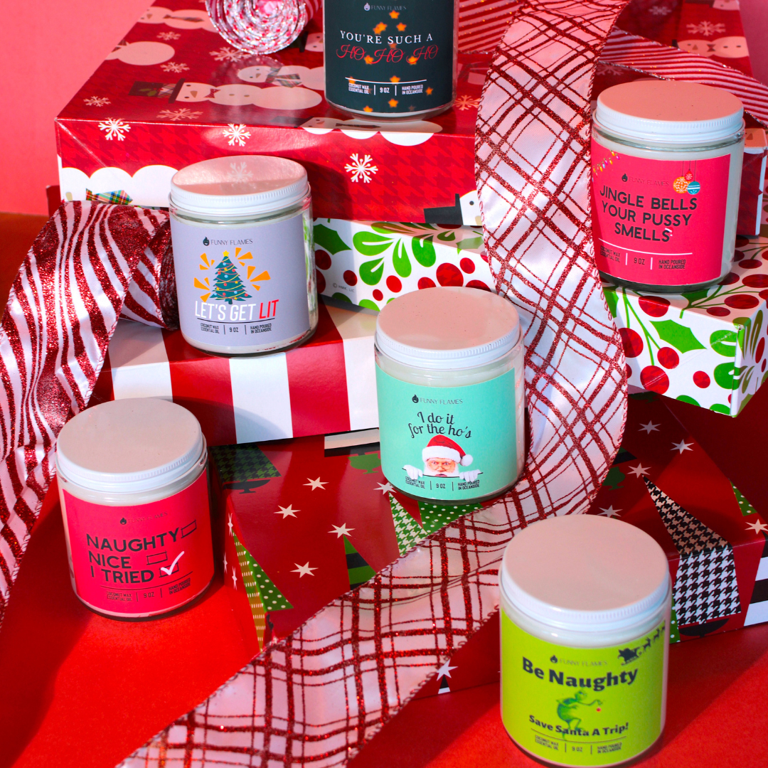 Funny Flames Candle Co - Les Creme - Wholesale Jar/Filled Candle - Holiday 2025 Best Sellers Collection 9oz Candles77