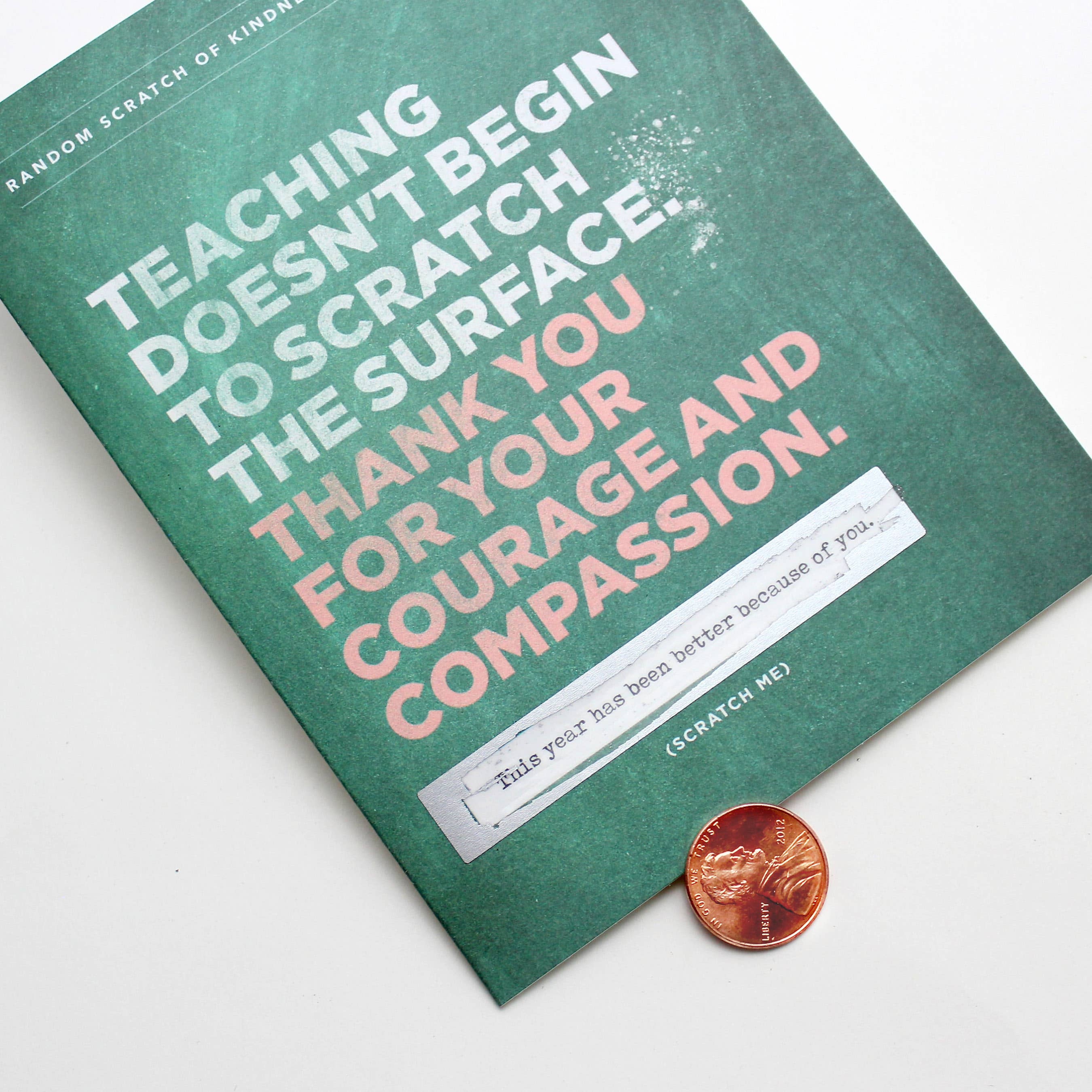 Inklings Paperie - Wholesale Teacher/Back-to-School Card - Scratch-off Card - Scratch The Surface - Teacher2