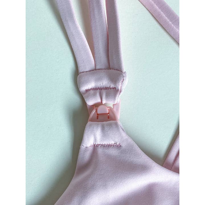 Blush Pink Chloé 3 Running Nursing Sports Bra (Blush Pink) for wholesale on Faire1