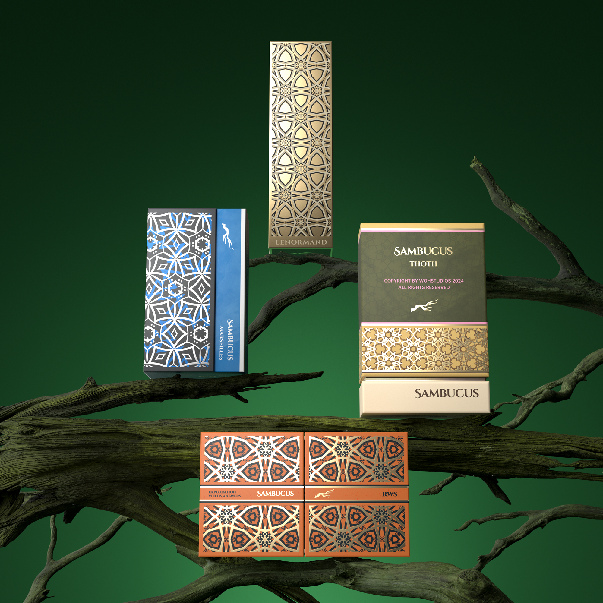 Vermilion Collection - Wholesale Tarot Cards - Sambucus Tarot 2nd Edition0