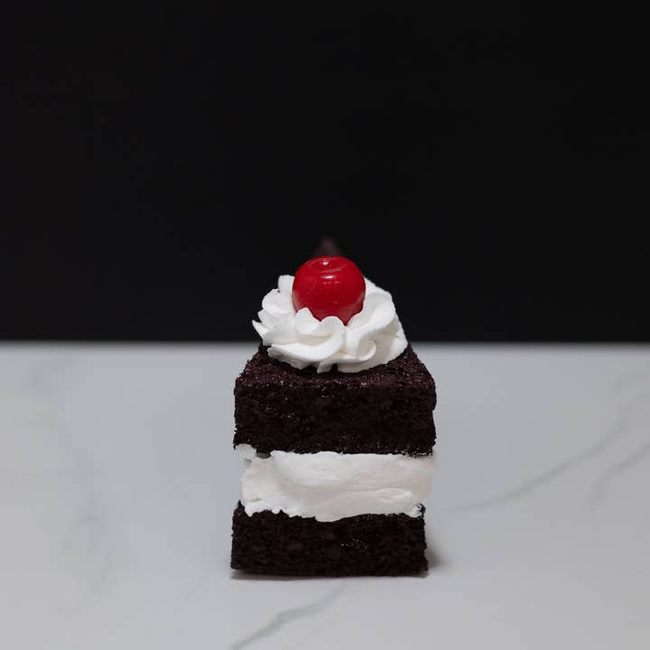 Just Dough It! Fake Foods - Wholesale Decorative Tabletop Object - Fake Layered Chocolate Cake Slice With Cherry3