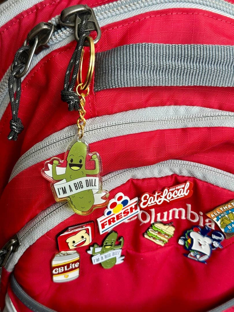 Deli Fresh Threads - Wholesale Keychain - Unisex - Big Dill Pickle Acrylic Keychain4