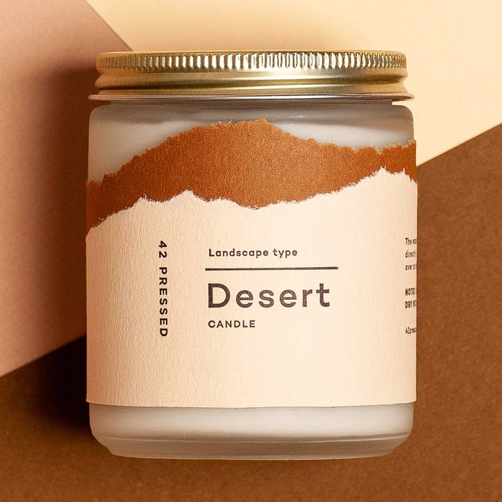42 Pressed - Wholesale Jar/Filled Candle - Desert Candle0