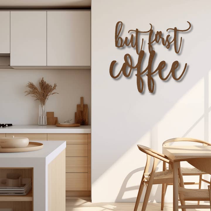 But First Coffee Quote - Steel Sign for wholesale by MetalDecor4U