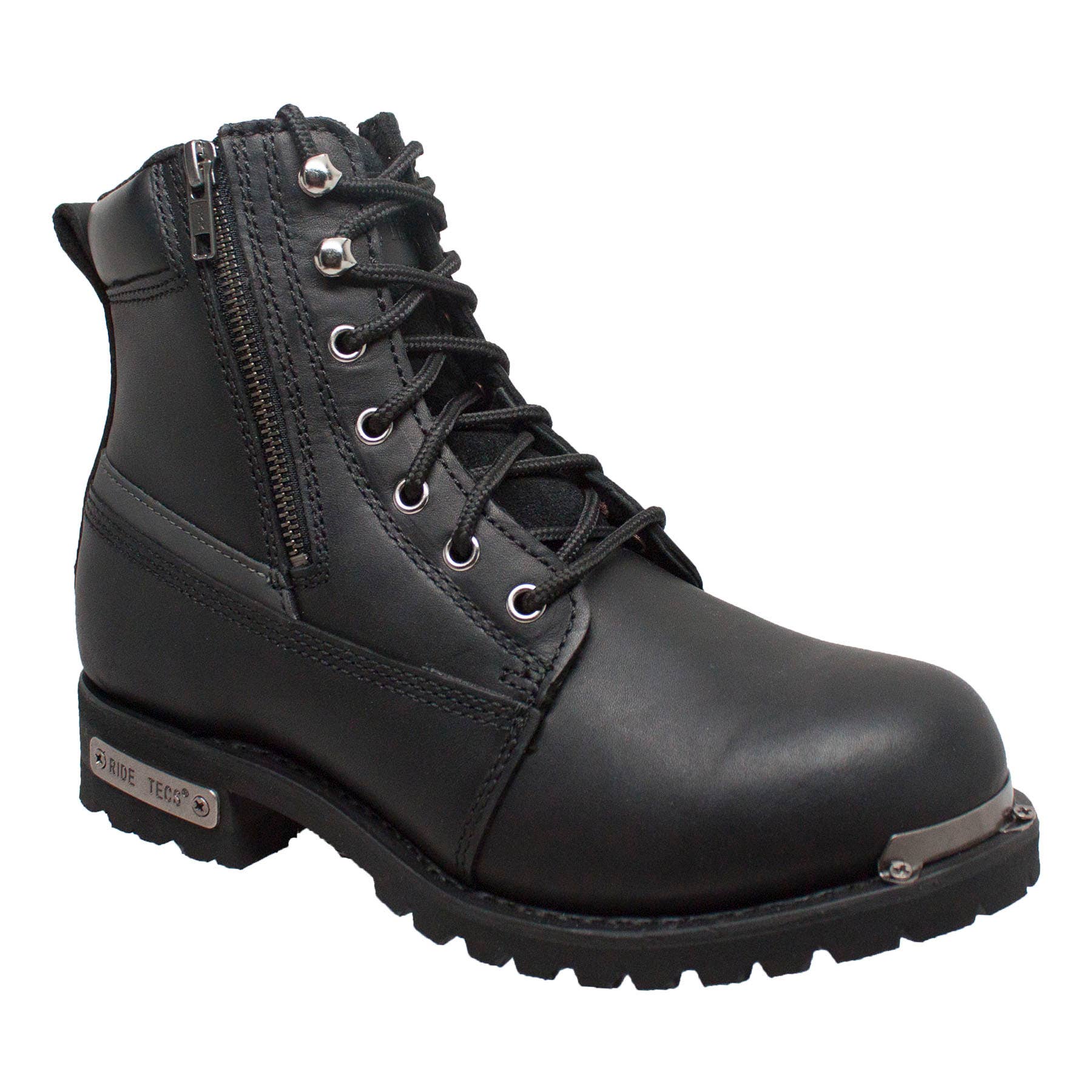 AdTec - Wholesale Combat/Military Boots - Men's - 9797: Men's 6" Biker Boot- Black [Soft Toe]0