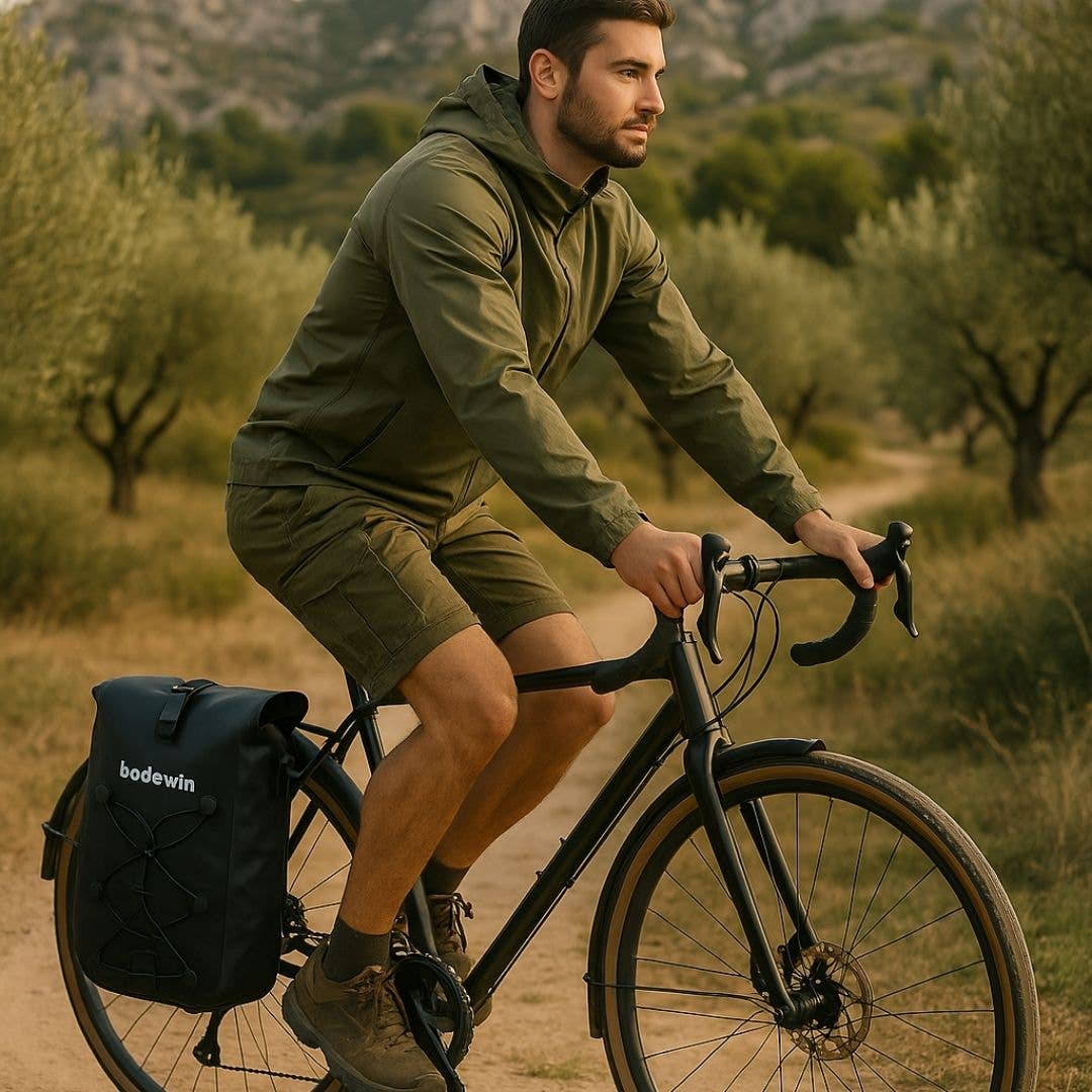 BADAWIN – Engroshandel Tilbehør til cykling – Hind Black 25/30L 2-i-1 cykeltaske til bagage6