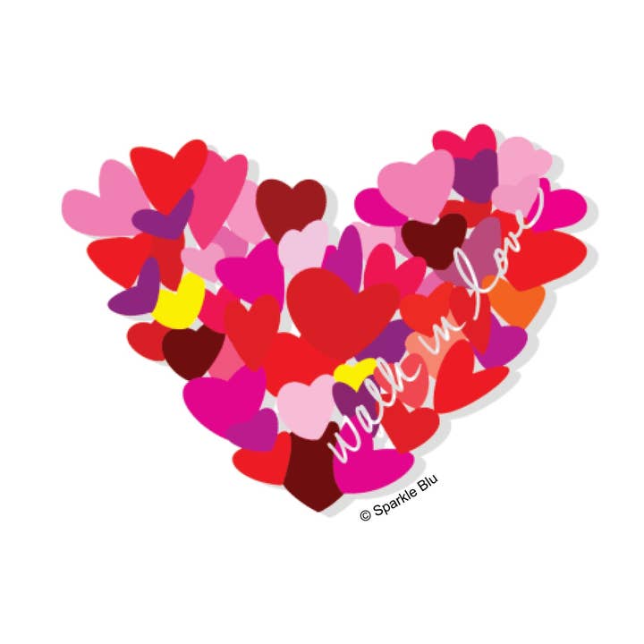 Love's Heart, Vinyl Sticker for wholesale by Sparkle Blu