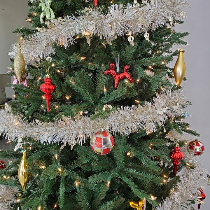 Interior Illusions Plus - Vendita all'ingrosso Set di decorazioni - Decorazioni natalizie in ceramica per cani, alte 9,5 cm (confezione da 6)10