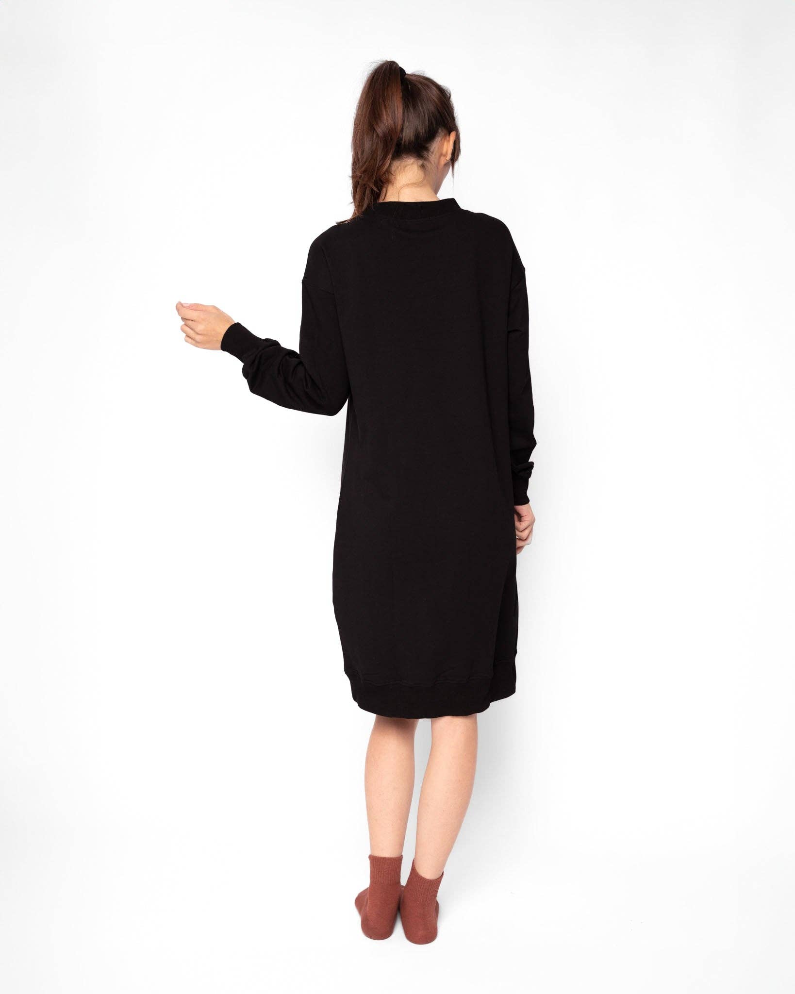 Recollection Brand - Wholesale Dress - Women's - Oversized Sweatshirt Dress4