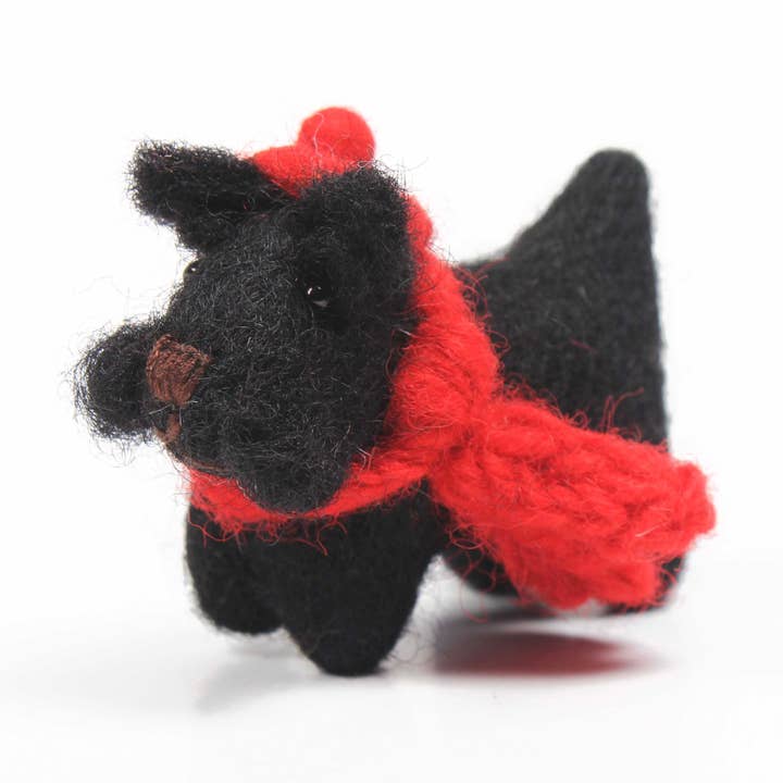 Noël - Chien Écossais - Noir - Mini, 48 pour la vente par Amica Accessories Ltd