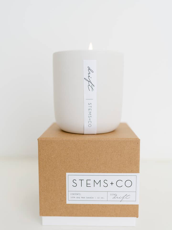 DRIFT - Handpoured Soy Candle for wholesale by Stems + Co