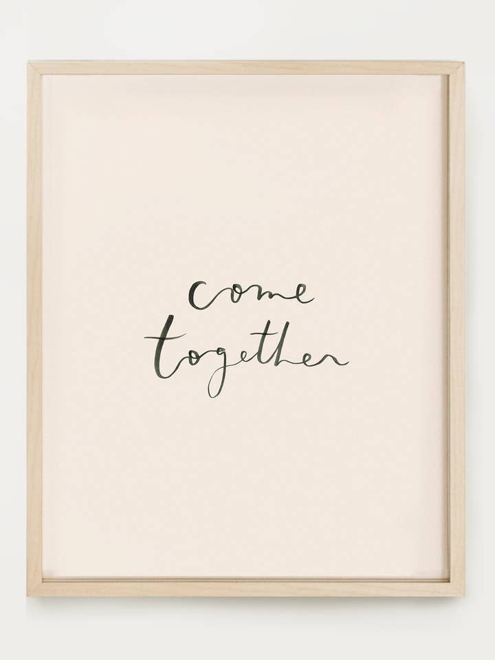 Affermazioni - Vieni insieme stampa per la vendita all'ingrosso da parte di Our Heiday