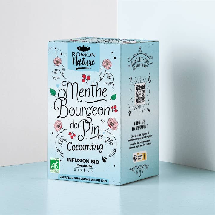 Organic Pine Bud Mint Infusion Cocooning for wholesale by PROVENCE D'ANTAN