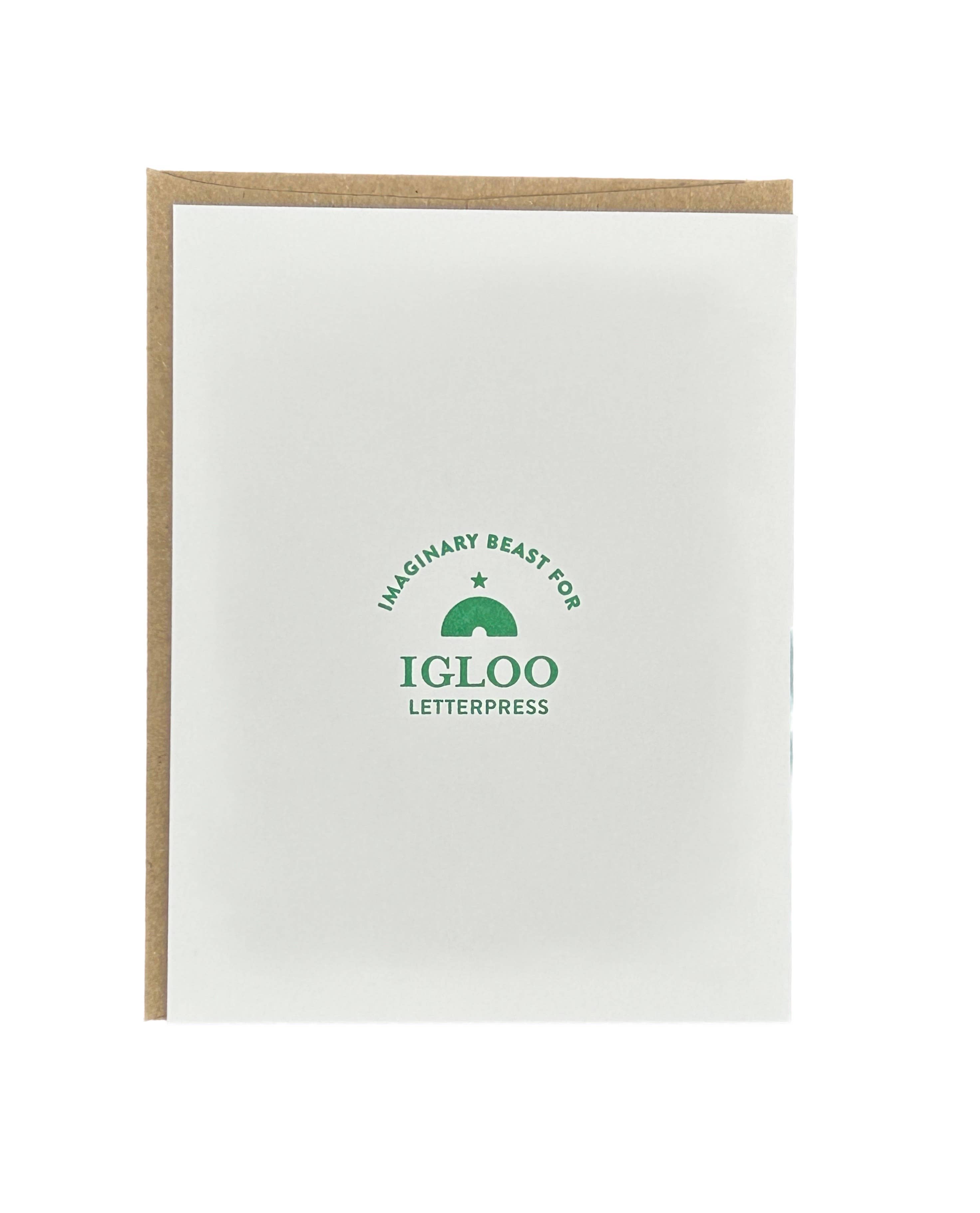 Igloo Letterpress - Vente Cartes de déclaration d'amour - Carte Forever Line Infinity Letterpress1