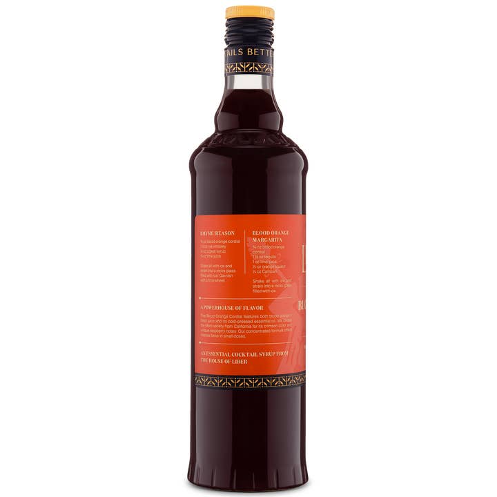 Liber & Co. - Wholesale Cocktail Mix/Syrup - Blood Orange Cordial
