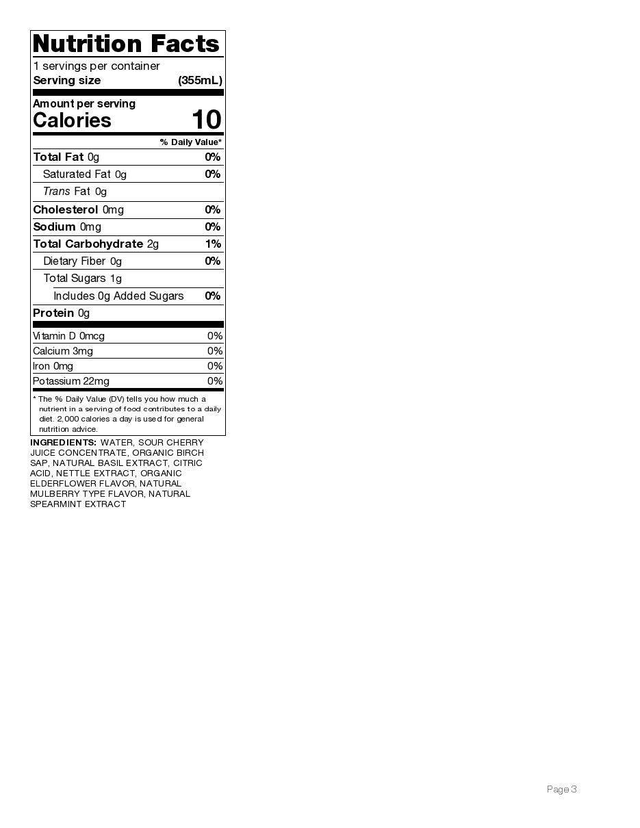 Upstate Stock Seltzers - Vendita all'ingrosso Bibite/bevande gassate - SELTZ ALLA LINFA DI BETULLA, GELSO E ORTICA - Confezione da 125