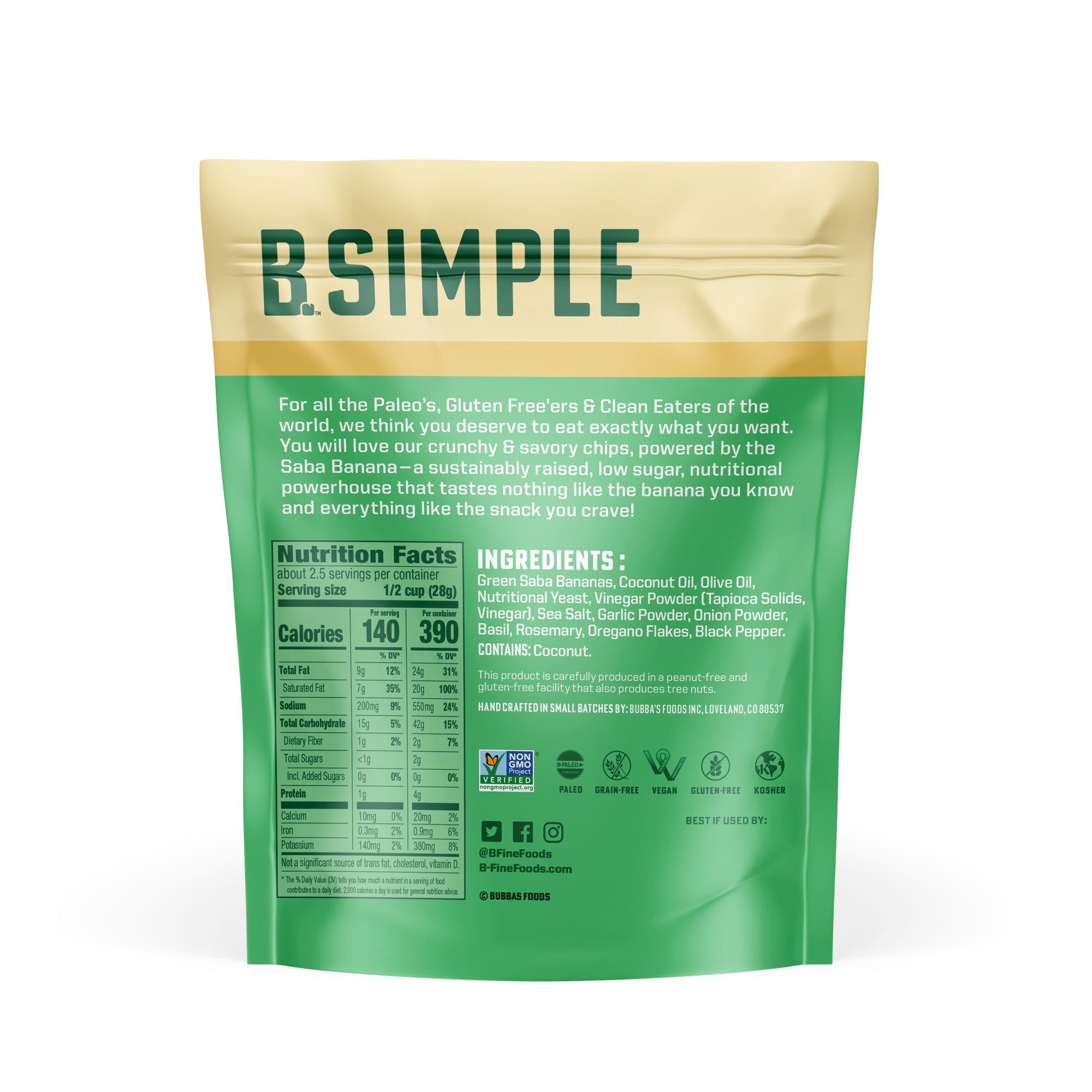 Awakened Foods - Wholesale Chips - B. Fine Grand Garlic Parm Kettle Cooked Nana Chips1