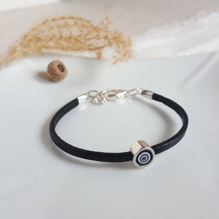 PASTACUITA - Venta al por mayor Brazalete - Pulserita redonda "Millefiori" de colores variados6