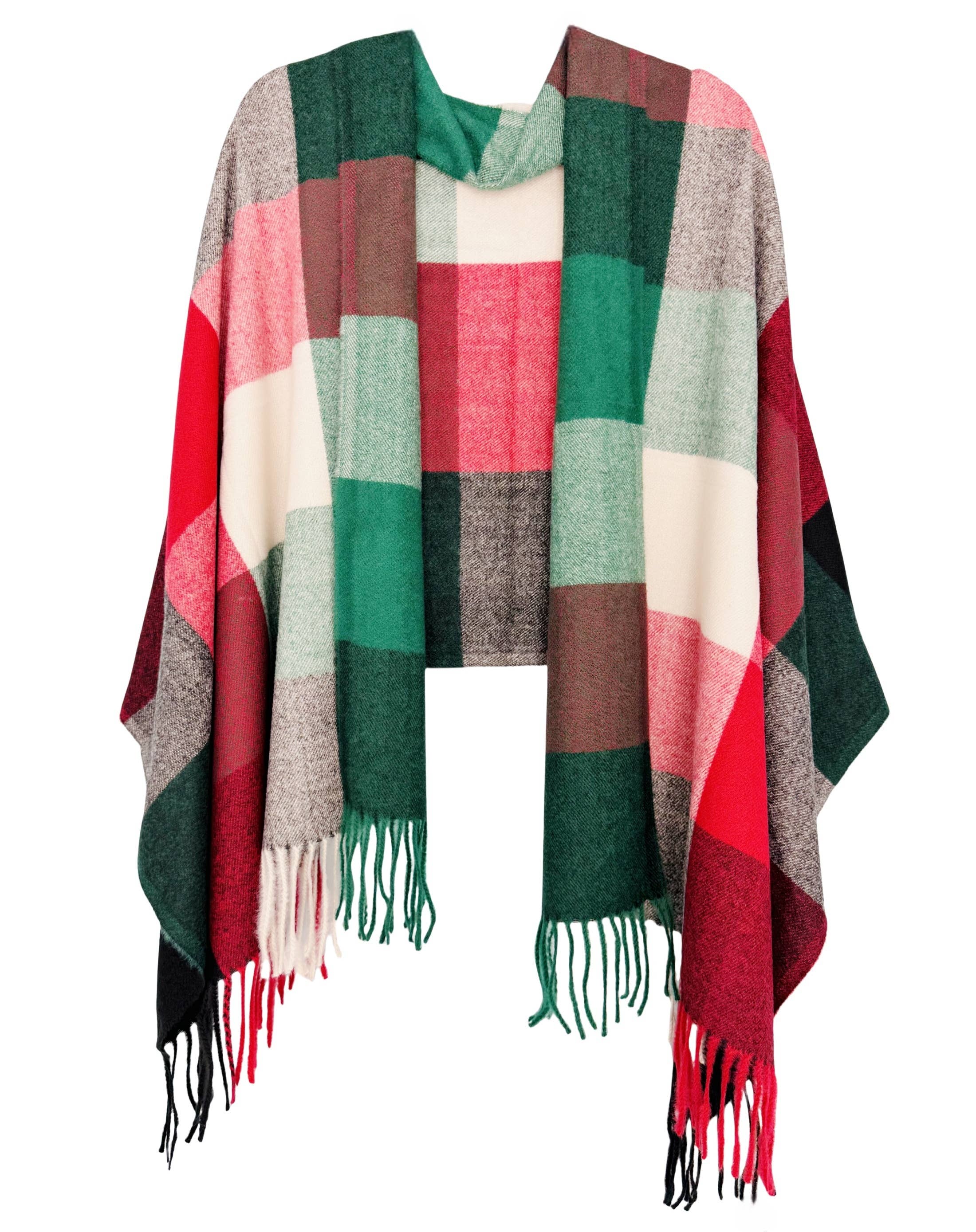 JC Sunny Fashion – Wrap - Mulher por atacado – 23 Cores! Manta Envolvente de Blocos de Cor Mais Suave que Caxemira2