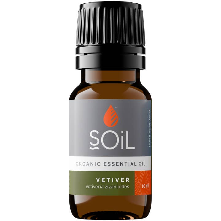 Organic Vetiver Essential Oil (Vetiveria Zizanoides) 10ml for wholesale by SOiL Organic Aromatherapy