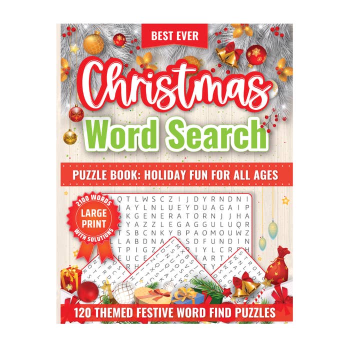 Larsen Falls Gifts and Publishing - Wholesale Coloring & Activity Book - Adult - Best Ever Christmas Word Search Puzzle Book: Large Print0