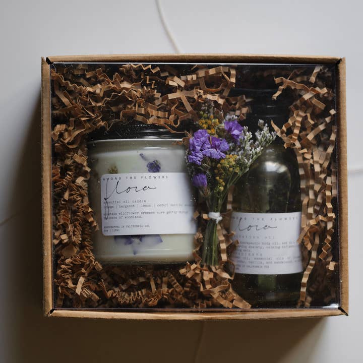Among the Flowers - Wholesale Bath & Body Set - Flora Gift Set