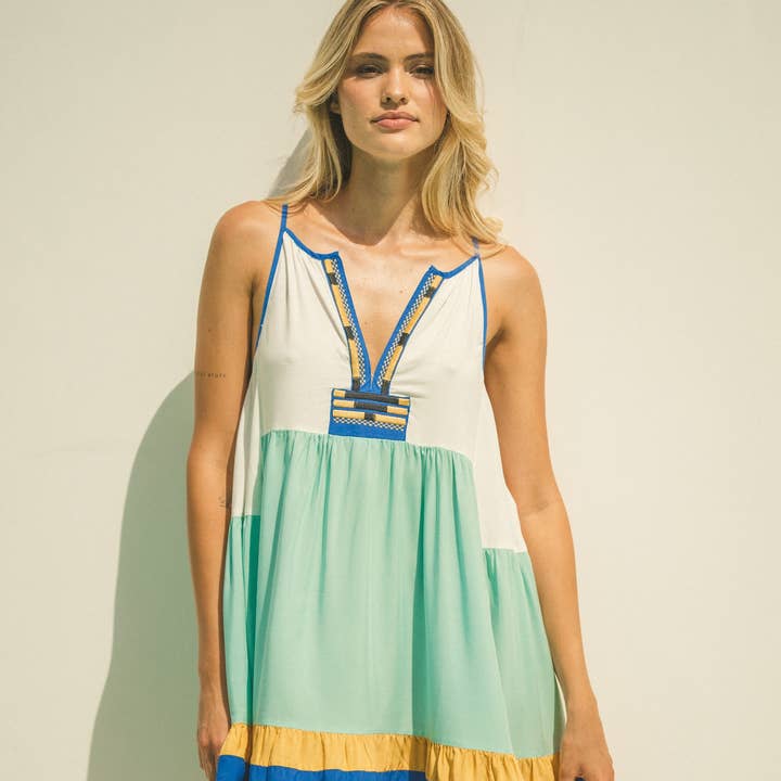 ATENEA PRINT BROOKES MINI DRESS for wholesale by Jaase