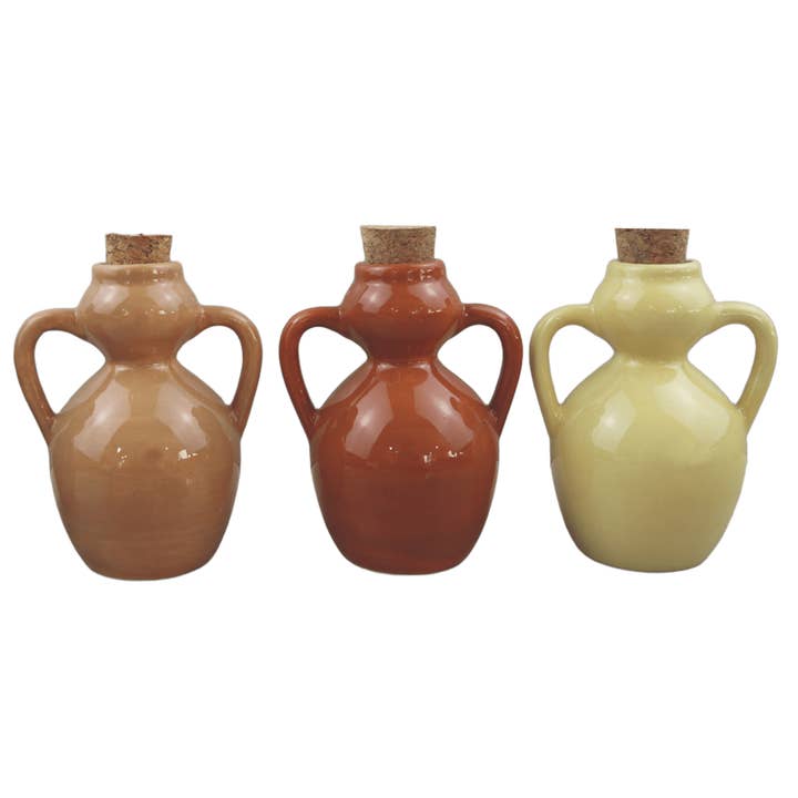 VdE Tivoli 1996 - Wholesale Dispenser voor olie/azijn - CHOCOLADE OLIERINA AMFORA 107ML 3ASS 2HANDVATEN