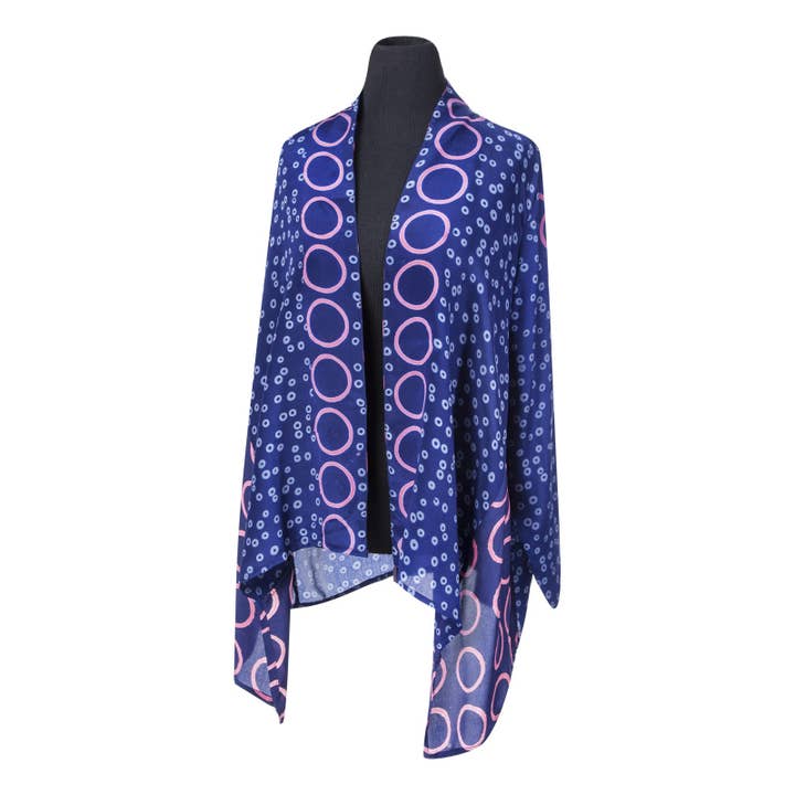 Kimono Jack - Navy voor wholesale door Harshita's Designs