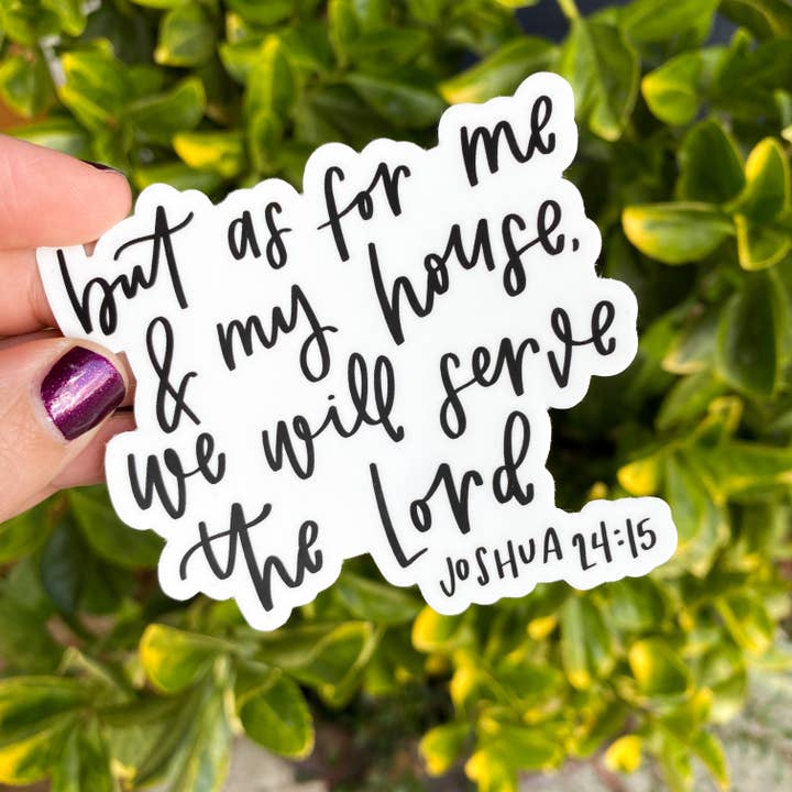 swaygirls - Vente Autocollant - Citations autocollants de verset bibliques | Décalque chrétien | Joshua 24:1510