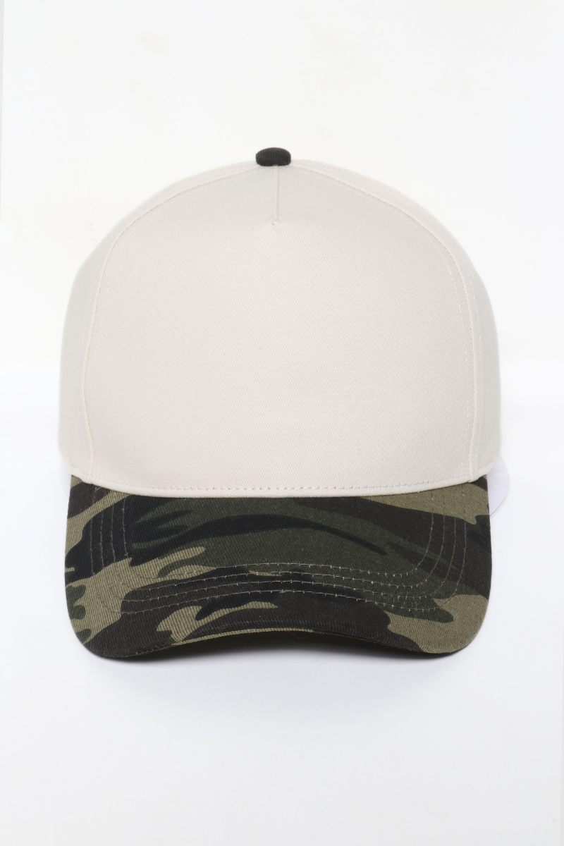 Camo Print Brim 5 Panel Caps for wholesale on Faire1