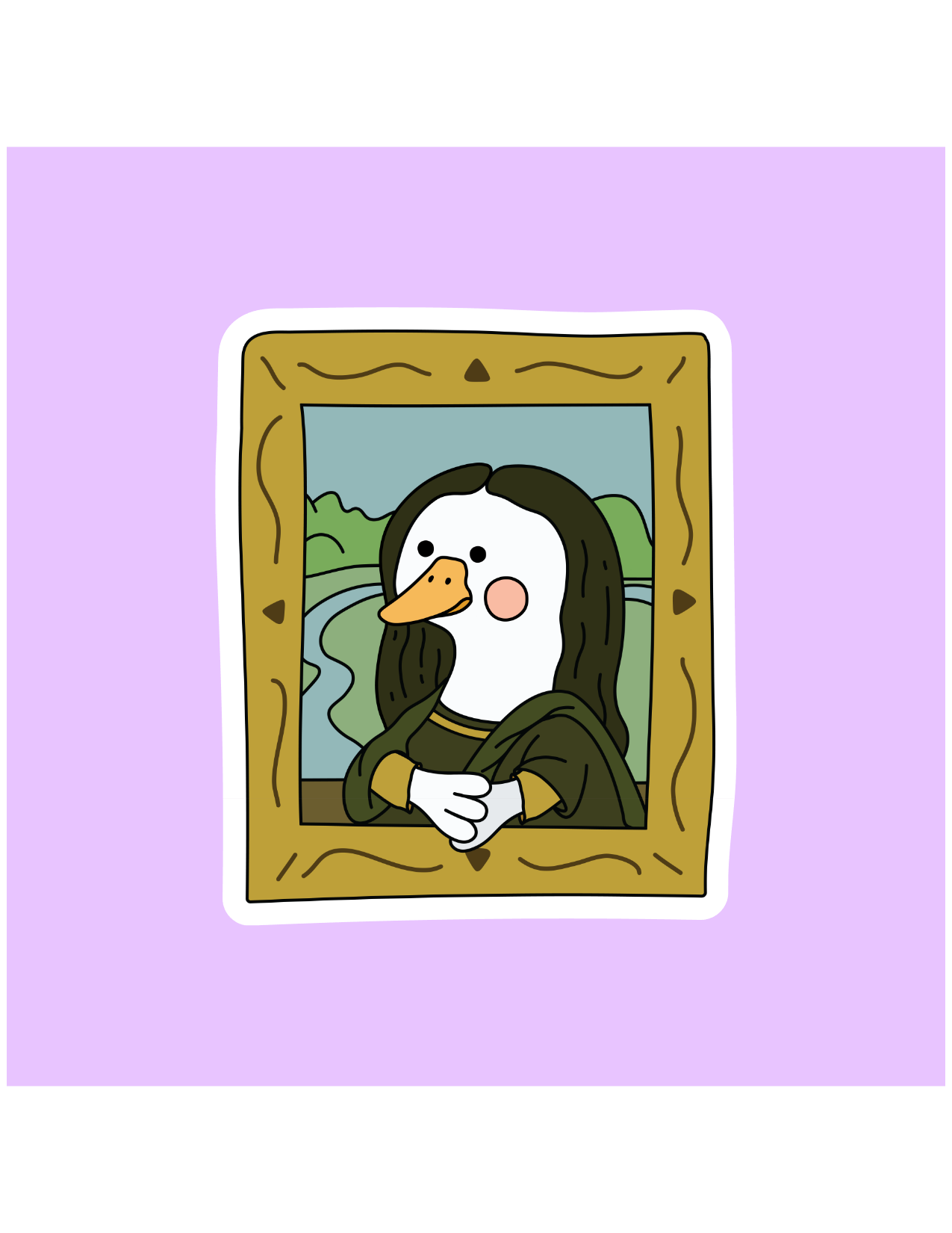 Shadows of Sunshine - Wholesale Sticker - Mona Lisa Goose Sticker0