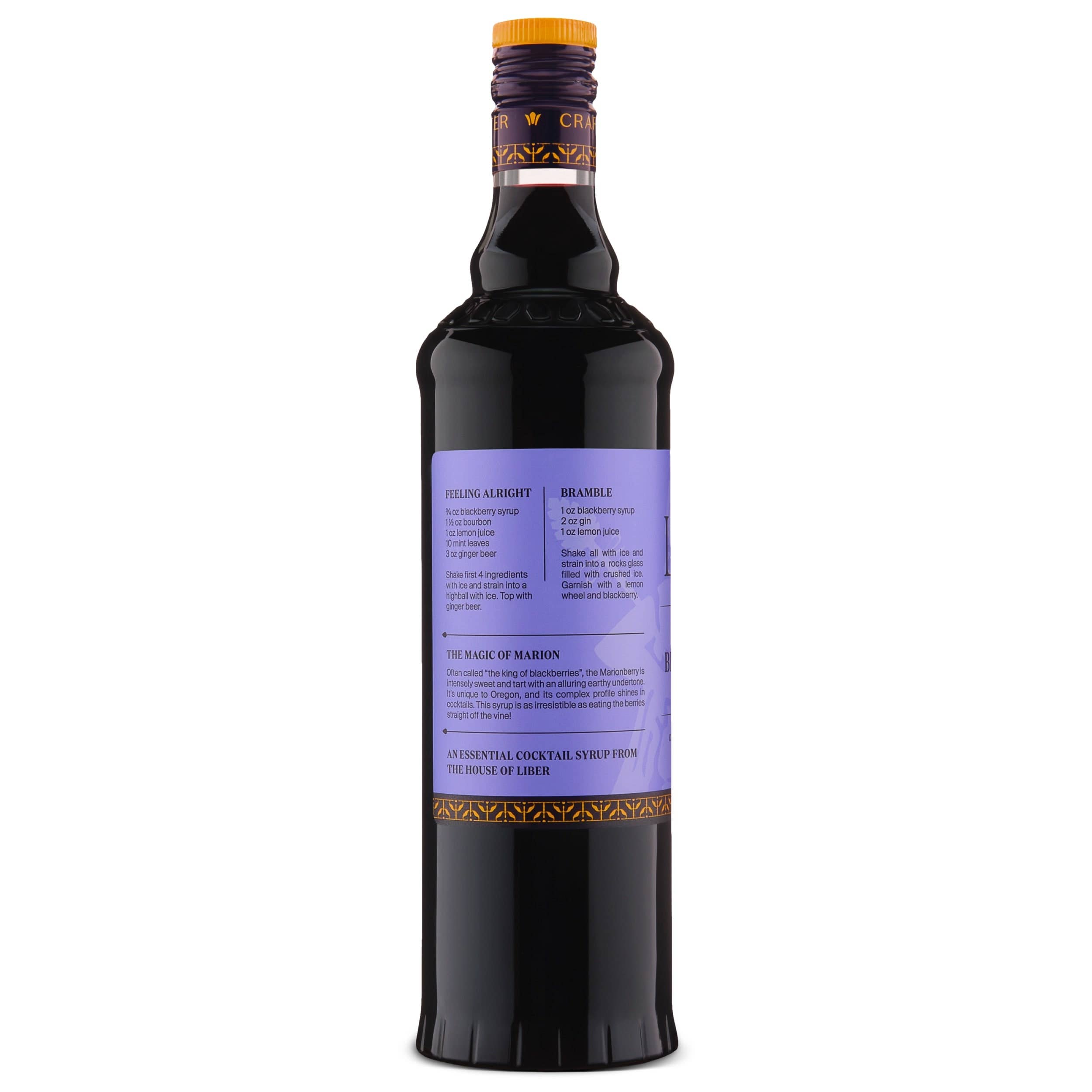 Liber & Co. - Wholesale Cocktail Mix/Syrup - Marion Blackberry Syrup1