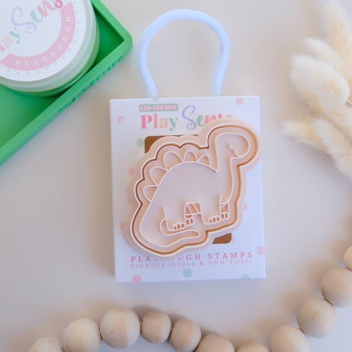 Play Sense - Wholesale Toy set – Kids - Eco Playdough Stamp | Dinosaurs