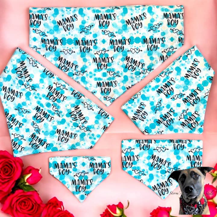 Storms Style - Wholesale Pet Bandana - Dog - Mama's Boy Pet Bandanas - Dog Cat2