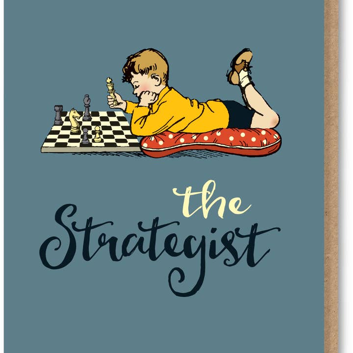The Typecast Gallery - Wholesale Birthday Card - YAH201 Chess birthday card for him, the strategist3