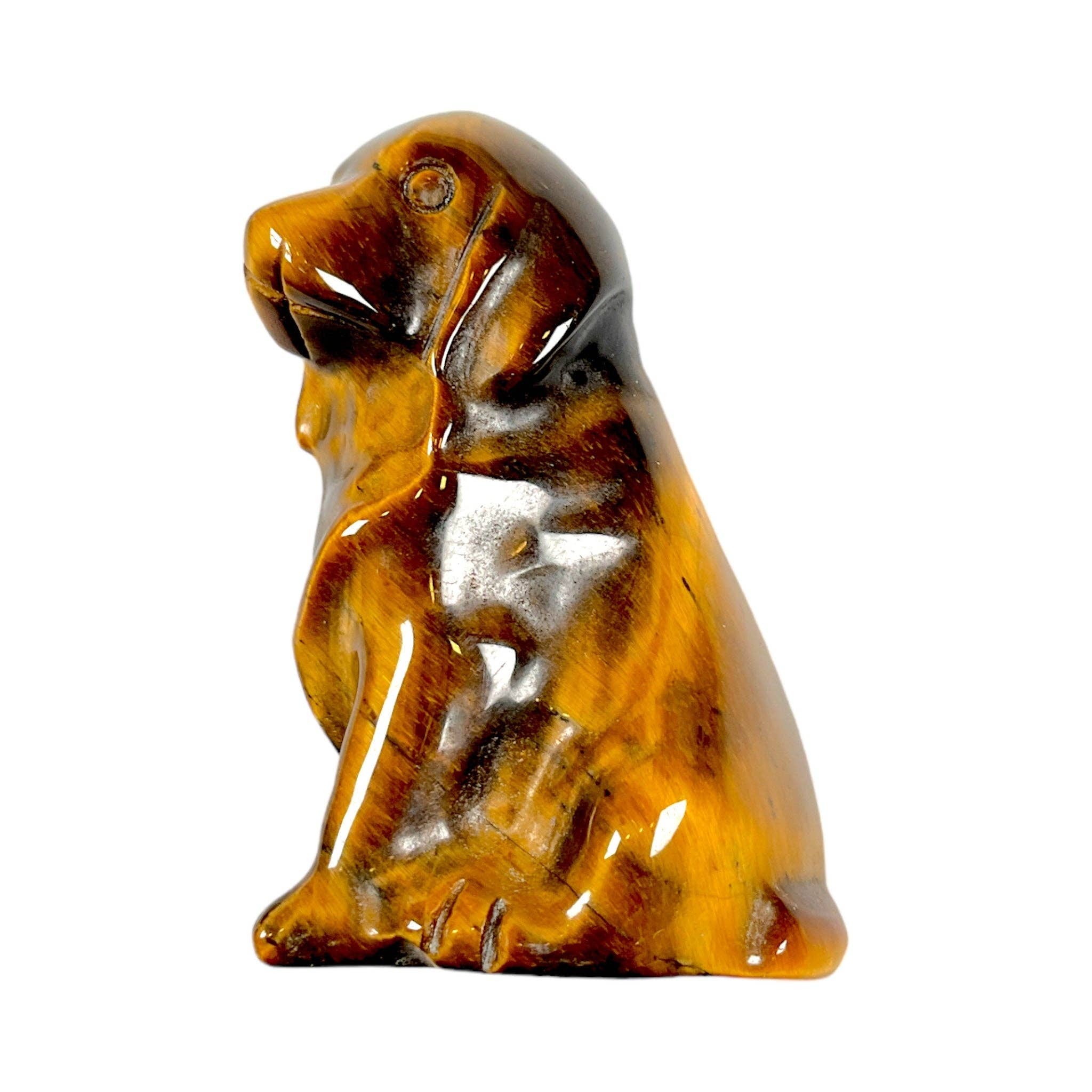 Foliesbijoux - Wholesale Decorative Figurine - Tiger eye dog figure
