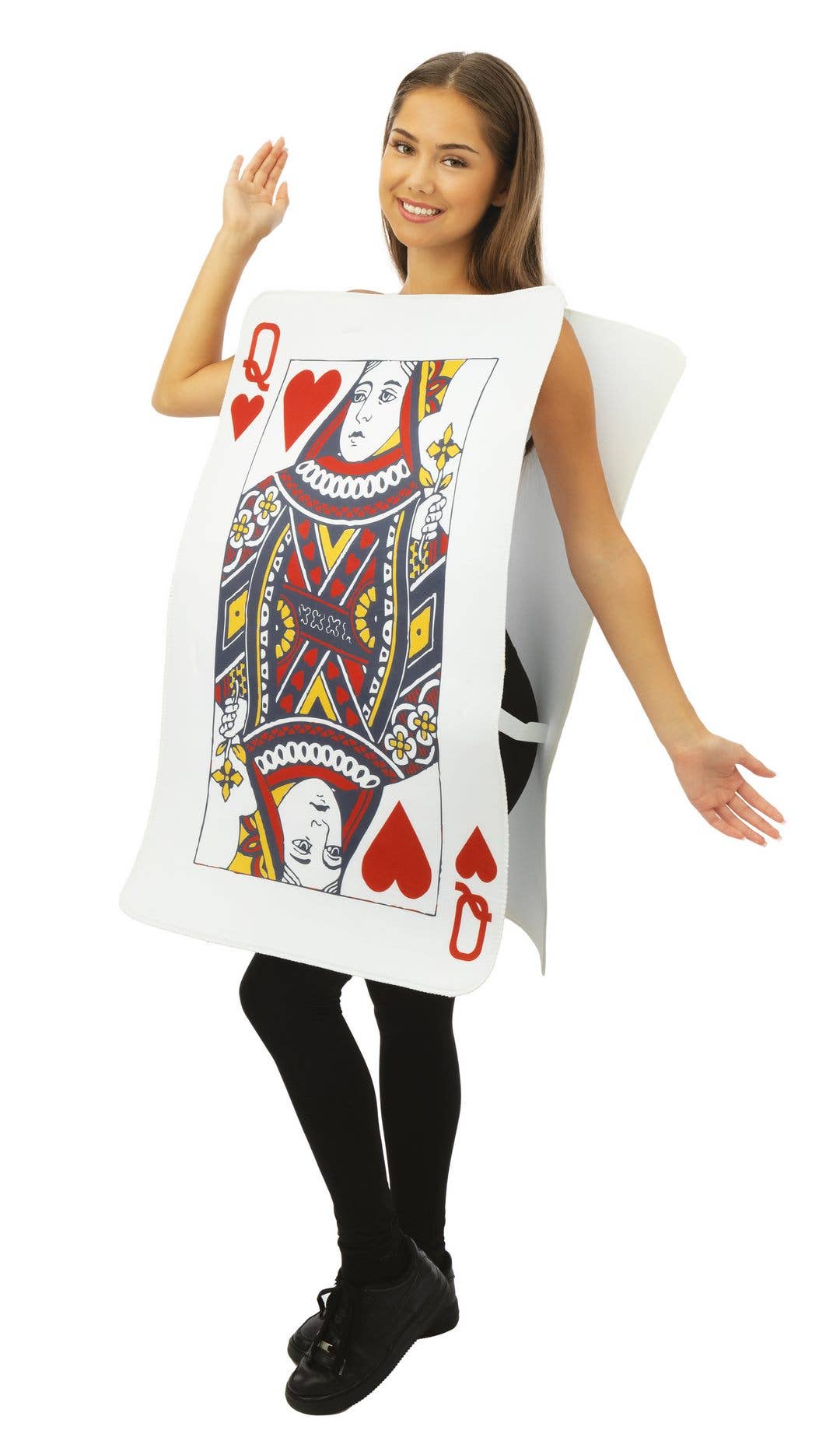 P'tit Clown - Wholesale Verkleedkleren - Dames - Hartenkoningin Kaart Kostuum - Volwassene - Eén maat1