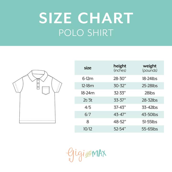 Gigi and Max - Wholesale T-Shirt - Kids - Ryder Golf Polo Shirt Bamboo Kids Toddler