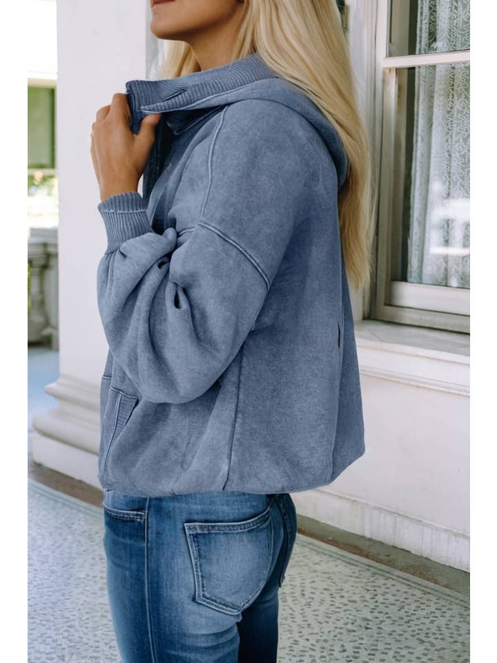 Little Daisy Closet - Wholesale Hoodie - Women's - LDC Solid Casual Long Sleeve Hoodie6