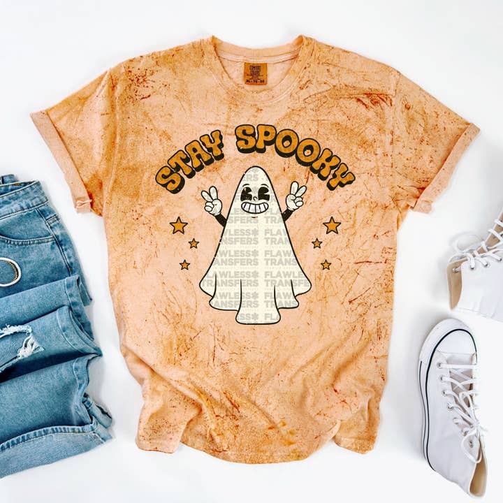 Flawless Transfers - Wholesale Sublimation Transfer - Stay Spooky Ghost #2431 DTF Transfer